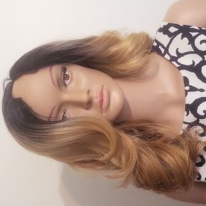 Dark Brown/Blonde Balayage U-Part Wig 100% Human Hair